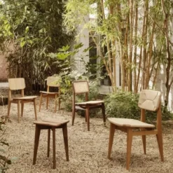 Krzesło C-Chair French Cane Gubi