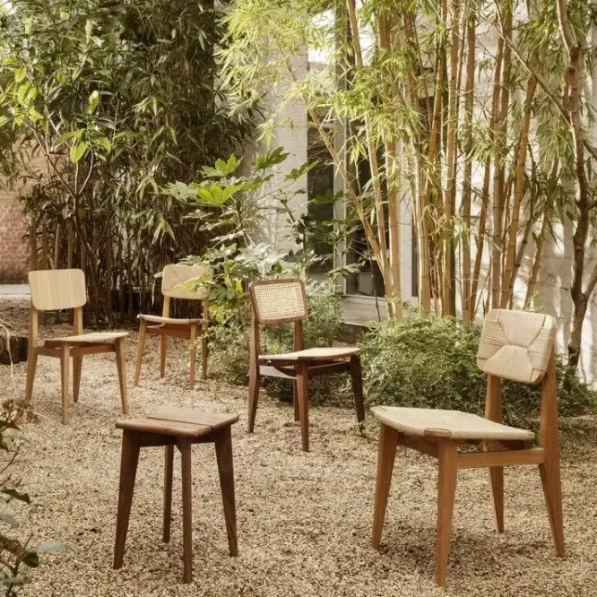 Krzesło C-Chair French Cane Gubi