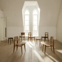 Krzesło C-Chair Veneer Orzech Amerykański Gubi