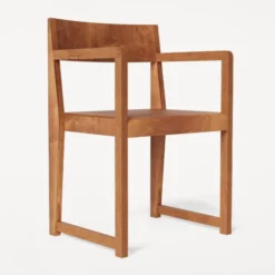 Krzesło Chair 01 Z Podłokietnikami Brązowe Frama