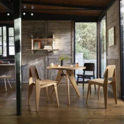 Krzesło Chaise Tout Bois Ciemny Dąb Vitra