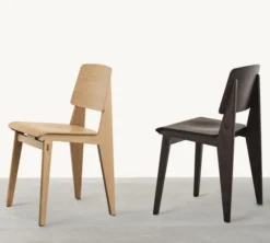 Krzesło Chaise Tout Bois Ciemny Dąb Vitra