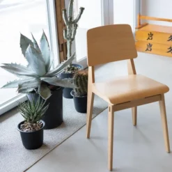 Krzesło Chaise Tout Bois Naturalny Dąb Vitra