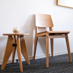 Krzesło Chaise Tout Bois Naturalny Dąb Vitra