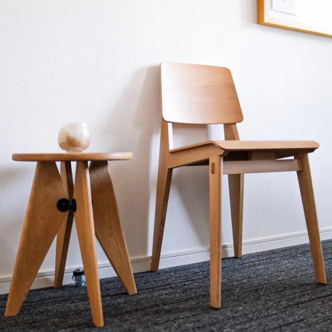Krzesło Chaise Tout Bois Naturalny Dąb Vitra