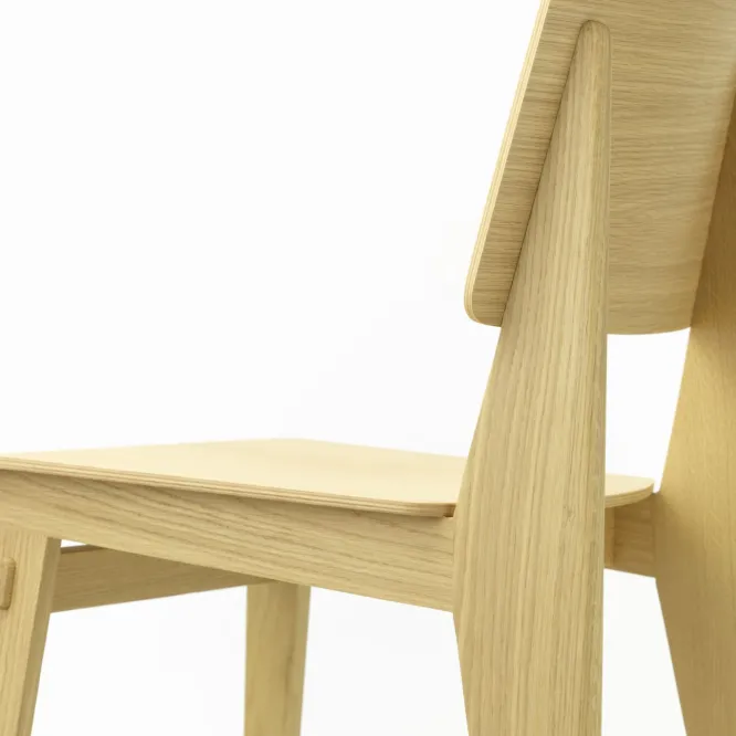 Krzesło Chaise Tout Bois Naturalny Dąb Vitra