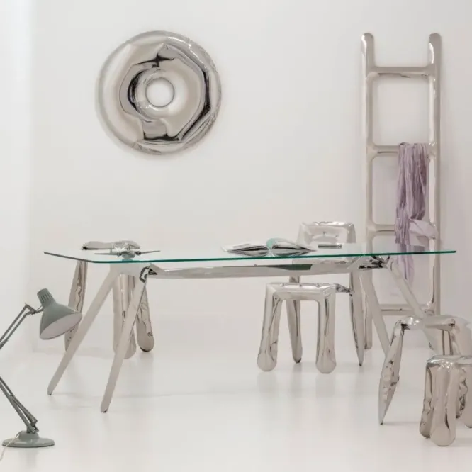Krzesło Chippensteel 0.5 Stal Węglowa Białe Zieta