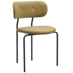 Krzesło Coco Velvet Grey Green Gubi