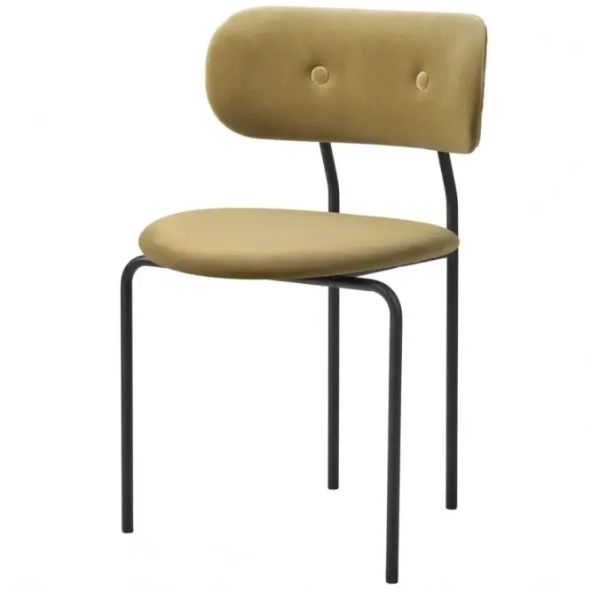 Krzesło Coco Velvet Grey Green Gubi