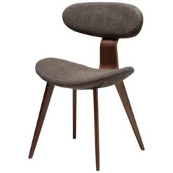 Krzesło Comforta Tkanina Bouclé Major Brown - Nogi Orzech