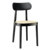 Krzesło 118 Czarne Wyplatane Thonet