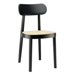 Krzesło 118 Czarne Wyplatane Thonet