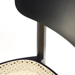 Krzesło 118 Czarne Wyplatane Thonet