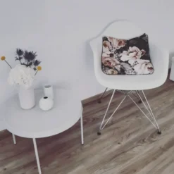 Krzesło Eames Plastic Chairs Re Dar Musztardowe - Chromowana Podstawa Vitra