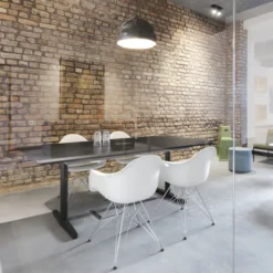 Krzesło Eames Plastic Chairs Re Dar Czerwone - Chromowana Podstawa Vitra