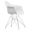 Krzesło Eames Plastic Chairs Re Dar Białe - Chromowana Podstawa Vitra
