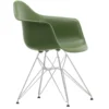 Krzesło Eames Plastic Chairs Re Dar Zielone - Chromowana Podstawa Vitra