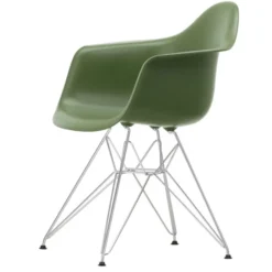 Krzesło Eames Plastic Chairs Re Dar Zielone - Chromowana Podstawa Vitra