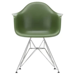 Krzesło Eames Plastic Chairs Re Dar Zielone - Chromowana Podstawa Vitra