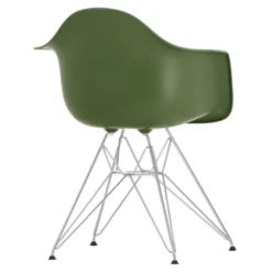 Krzesło Eames Plastic Chairs Re Dar Zielone - Chromowana Podstawa Vitra