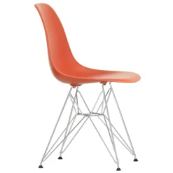 Krzesło Eames Plastic Side Chair Re Dsr Czerwone Vitra