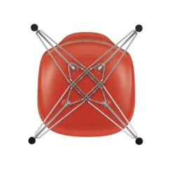 Krzesło Eames Plastic Side Chair Re Dsr Czerwone Vitra