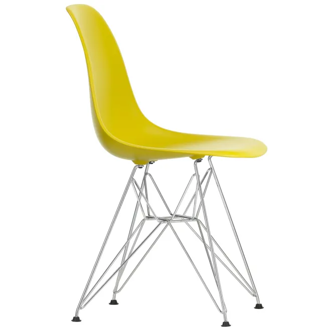Krzesło Eames Plastic Side Chair Re Dsr Musztardowe Vitra