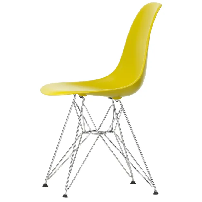 Krzesło Eames Plastic Side Chair Re Dsr Musztardowe Vitra