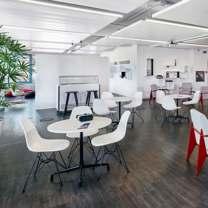 Krzesło Eames Plastic Side Chair Re Dsr Musztardowe Vitra