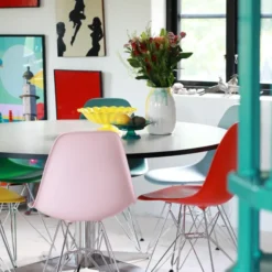 Krzesło Eames Plastic Side Chair Re Dsl Ciemnoszare Vitra