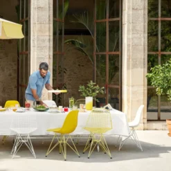 Krzesło Eames Plastic Side Chair Re Dsl Żółte Vitra