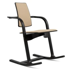 Krzesło Ergonomiczne Actulum Beżowe, Czarne Drewno Varier