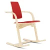 Krzesło Ergonomiczne Actulum Czerwone, Naturalne Drewno Varier