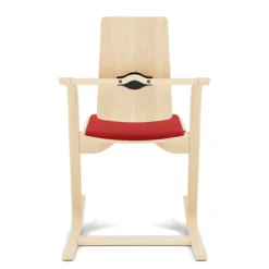 Krzesło Ergonomiczne Actulum Czerwone, Naturalne Drewno Varier