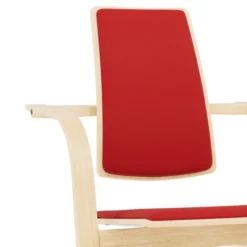 Krzesło Ergonomiczne Actulum Czerwone, Naturalne Drewno Varier
