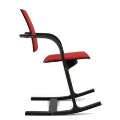 Krzesło Ergonomiczne Actulum Czerwone, Czarne Drewno Varier