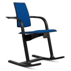 Krzesło Ergonomiczne Actulum Niebieskie, Czarne Drewno Varier