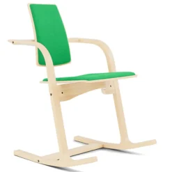 Krzesło Ergonomiczne Actulum Zielone, Naturalne Drewno Varier