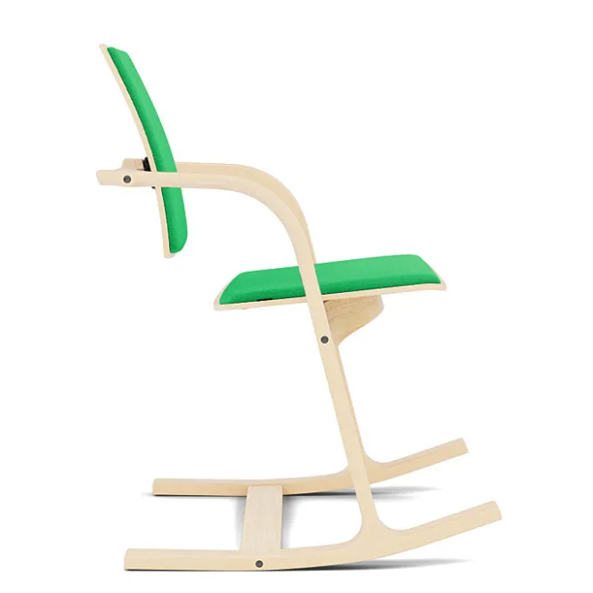 Krzesło Ergonomiczne Actulum Zielone, Naturalne Drewno Varier