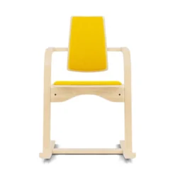 Krzesło Ergonomiczne Actulum Żółte, Naturalne Drewno Varier