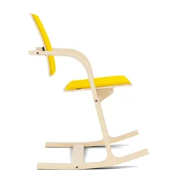 Krzesło Ergonomiczne Actulum Żółte, Naturalne Drewno Varier