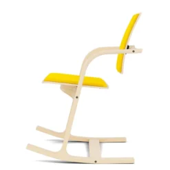 Krzesło Ergonomiczne Actulum Żółte, Naturalne Drewno Varier