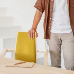 Krzesło Ergonomiczne Actulum Żółte, Naturalne Drewno Varier