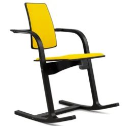 Krzesło Ergonomiczne Actulum Żółte, Czarne Drewno Varier