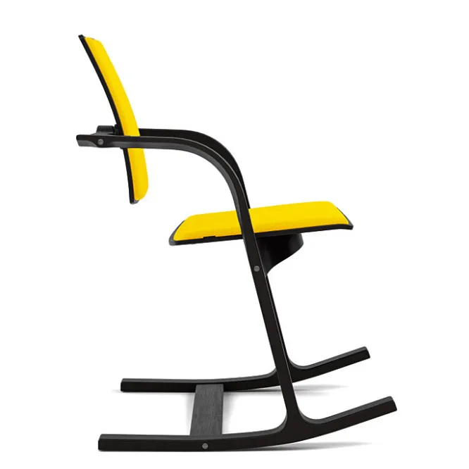 Krzesło Ergonomiczne Actulum Żółte, Czarne Drewno Varier