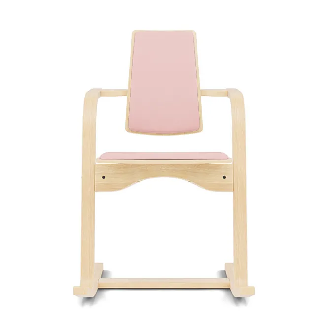 Krzesło Ergonomiczne Actulum Różowe, Naturalne Drewno Varier
