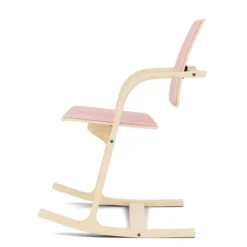 Krzesło Ergonomiczne Actulum Różowe, Naturalne Drewno Varier