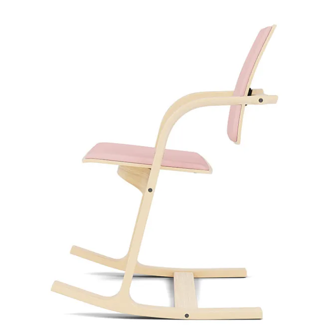 Krzesło Ergonomiczne Actulum Różowe, Naturalne Drewno Varier