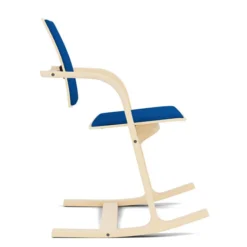Krzesło Ergonomiczne Actulum Niebieskie, Naturalne Drewno Varier