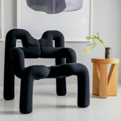 Krzesło Ergonomiczne Ekstrem Czarne Knit 009 Black Varier